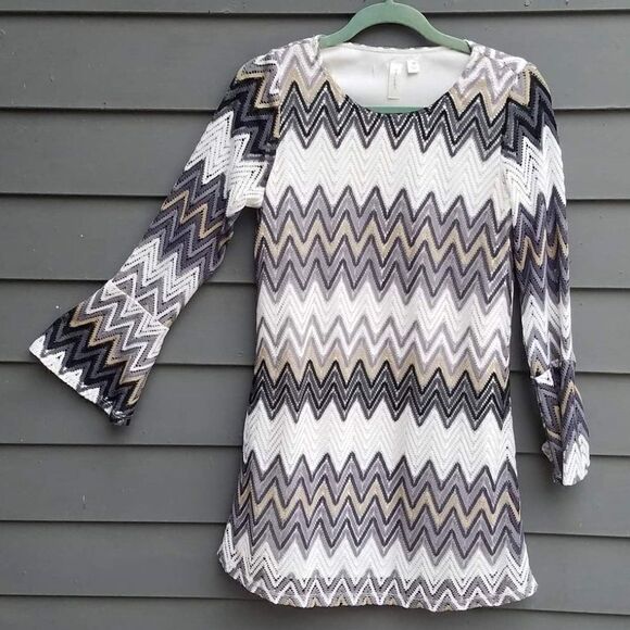 Tacera Crocheted Hippy Dress - Retro Look - Picture 1 of 6